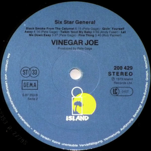 Vinegar Joe -Six Star General