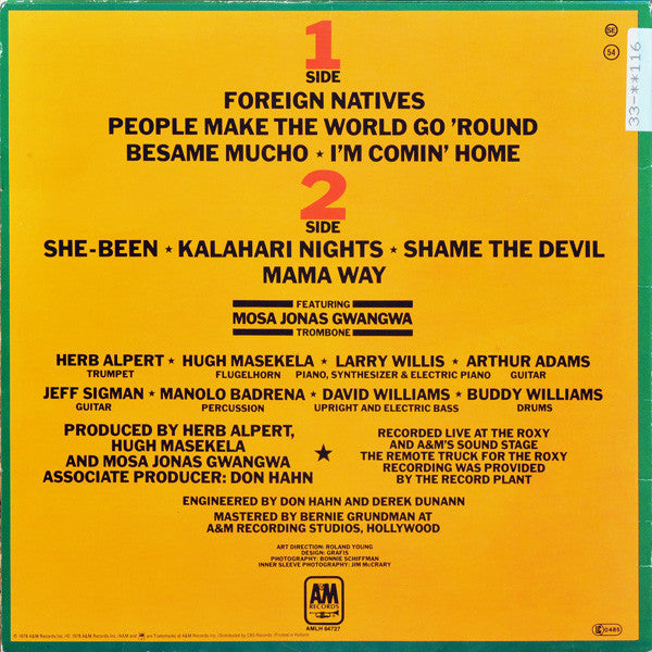 Herb Alpert & Hugh Masekela -Main Event Live