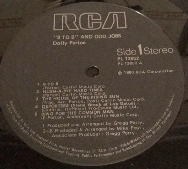 Dolly Parton -9 To 5 And Odd Jobs