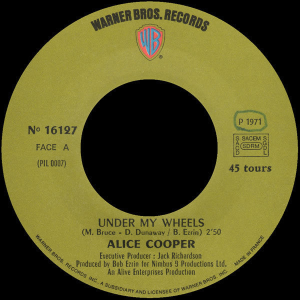 Alice Cooper -Under My Wheels