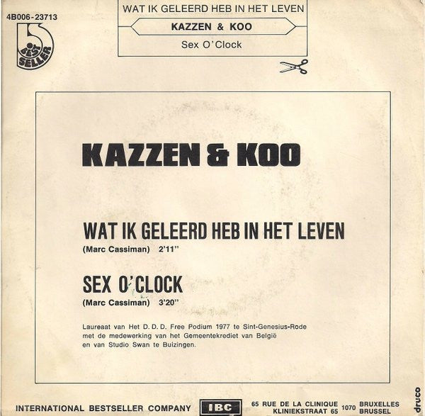 Kazzen & Koo -Wat Ik Geleerd Heb In Het Leven