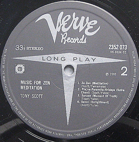 Tony Scott (2) -Music For Zen Meditation And Other Joys