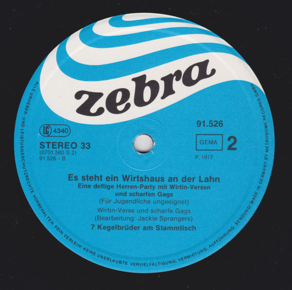 7 Kegelbrüder Am Stammtisch - Es Steht Ein Wirtshaus An Der Lahn