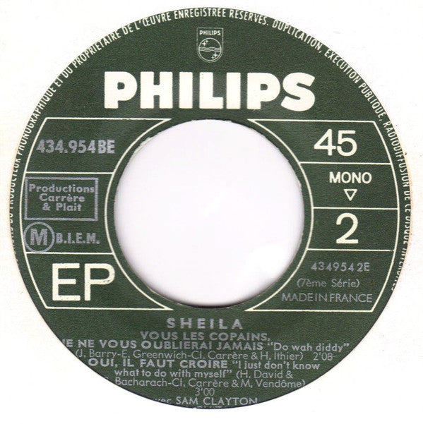 Sheila (5) -Écoute Ce Disque