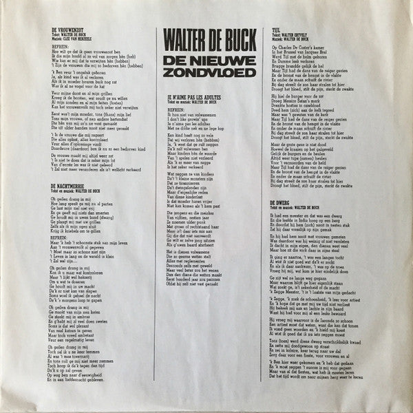 Walter De Buck -De Nieuwe Zondvloed