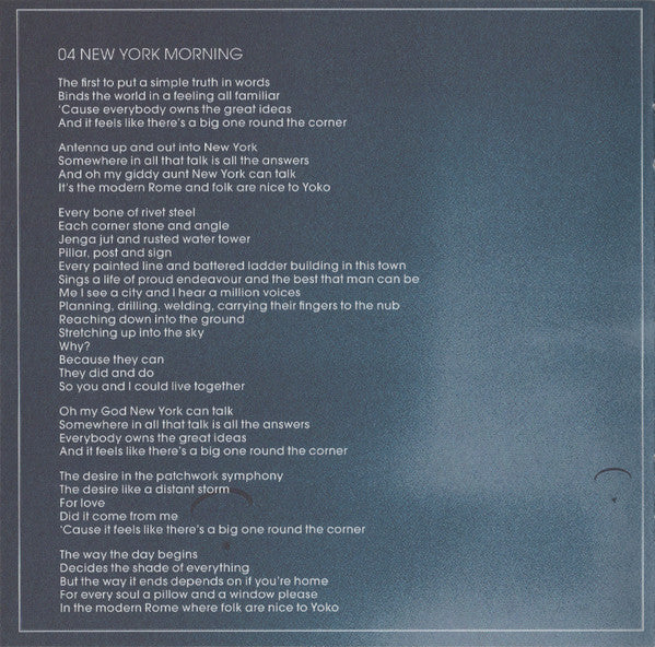 Elbow -The Take Off And Landing Of Everything