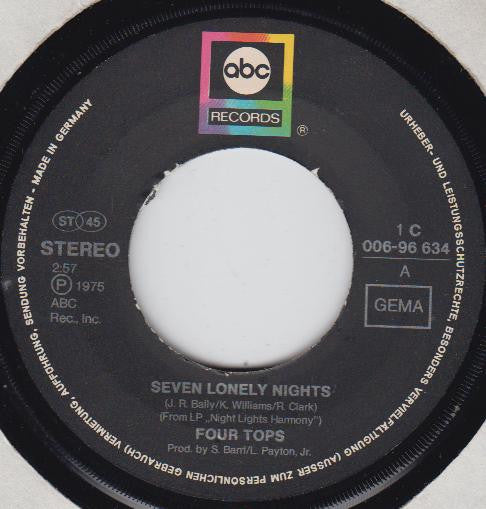 Four Tops -Seven Lonely Nights