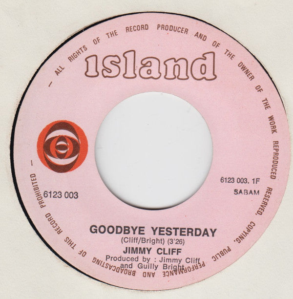 Jimmy Cliff -Goodbye Yesterday