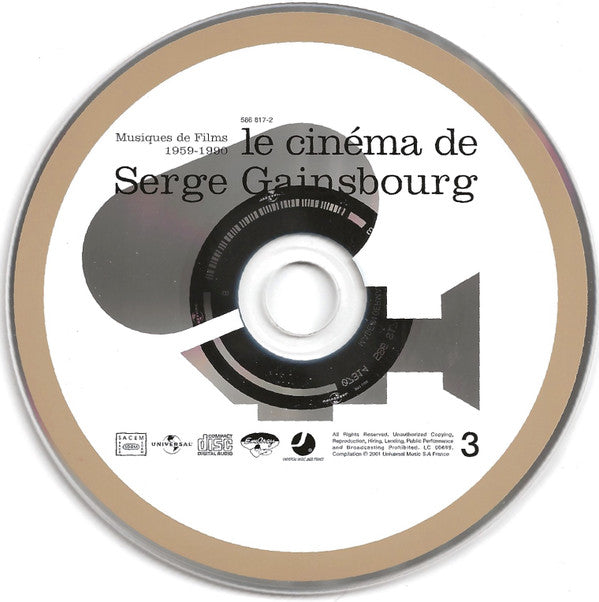 Serge Gainsbourg - Le Cinéma De Serge Gainsbourg - Musiques De Films 1959-1990