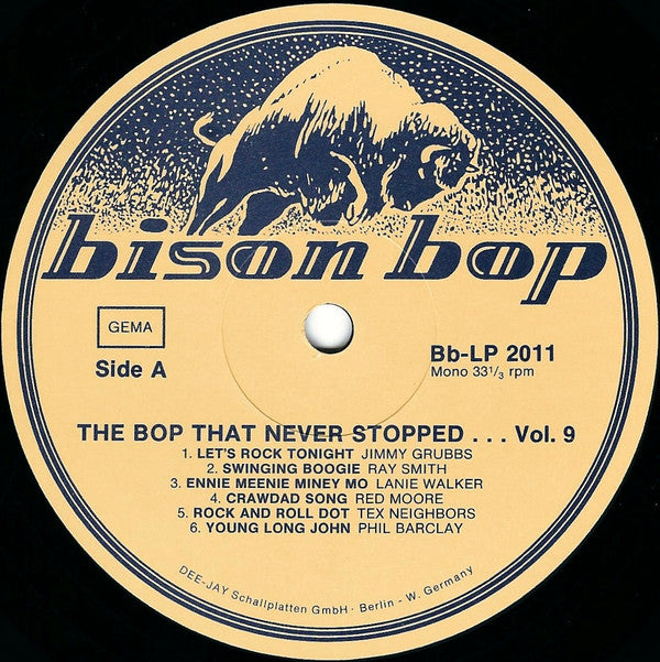 Various -Bison Bop: The Bop That Never Stopped - For A Real Rockin' Cat Volume 9