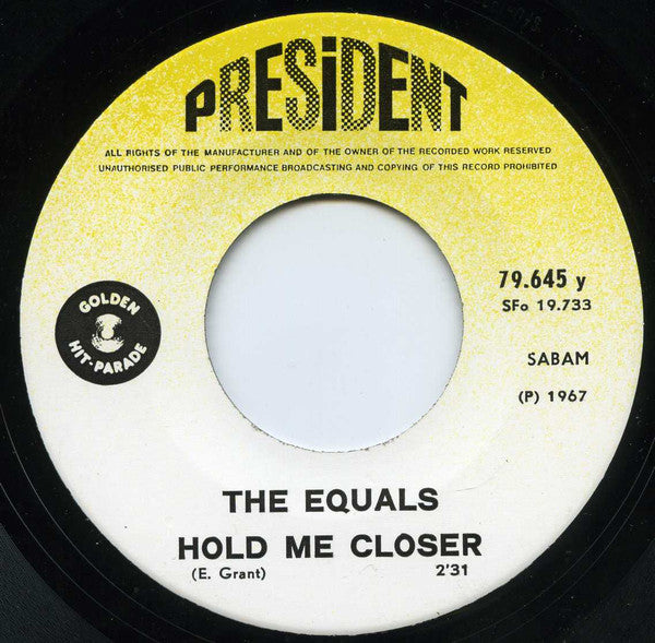 The Equals -Baby, Come Back / Hold Me Closer
