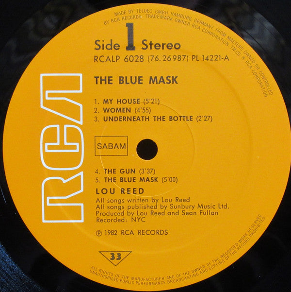 Lou Reed -The Blue Mask