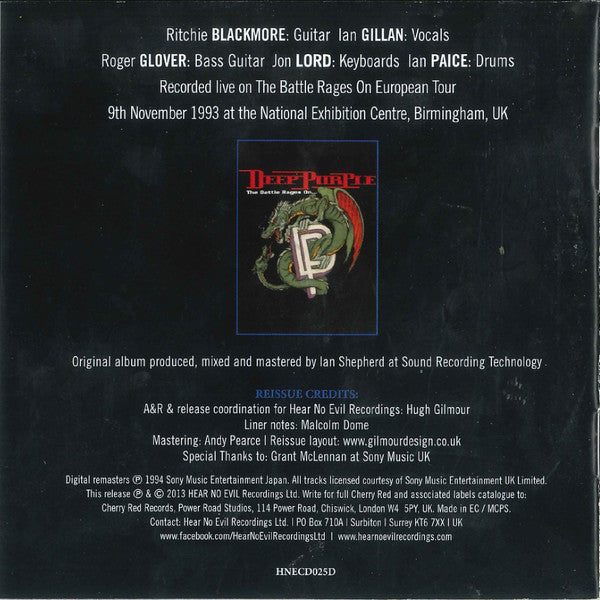 Deep Purple -Live At The NEC 1993