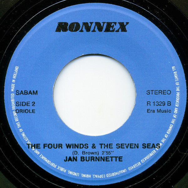 Jan Burnnette -Too Young / The Four Winds & The Seven Seas