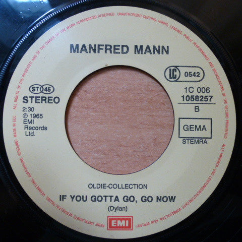 Manfred Mann -Sha La La / If You Gotta Go, Go Now