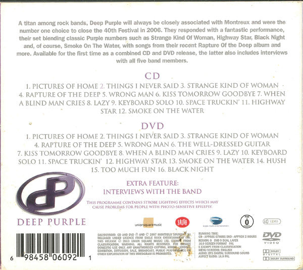 Deep Purple -Live In Concert At The 2006 Montreux Festival