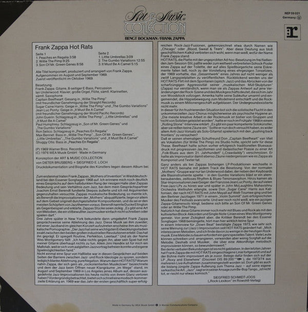 Frank Zappa -Hot Rats (Art & Music Collection 2)