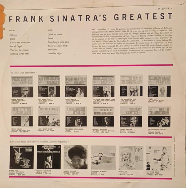 Frank Sinatra -Frank Sinatra's Greatest