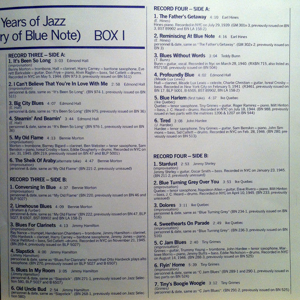 Various -40 Years Of Jazz - The Best Of Blue Note - Box 1