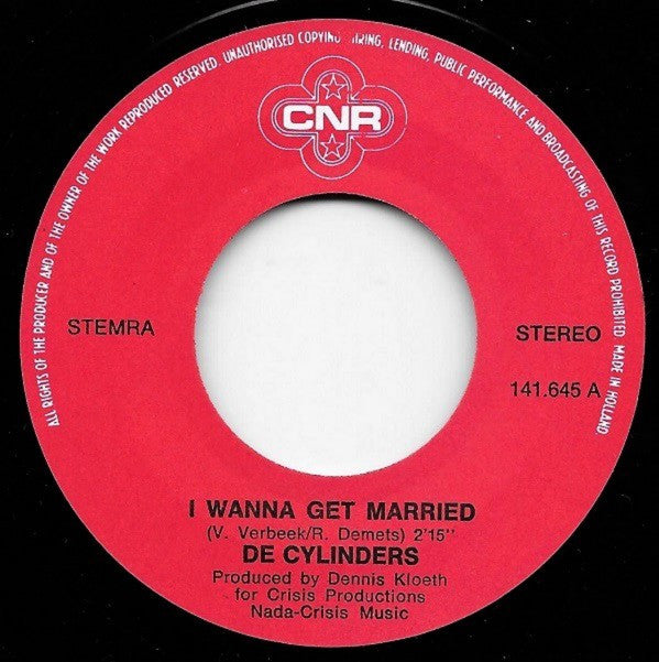 De Cylinders -I Wanna Get Married