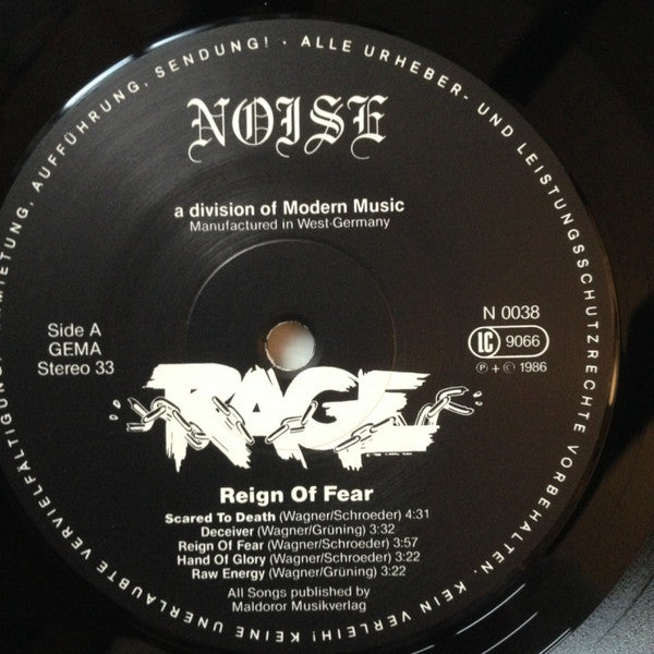 Rage (6) -Reign Of Fear