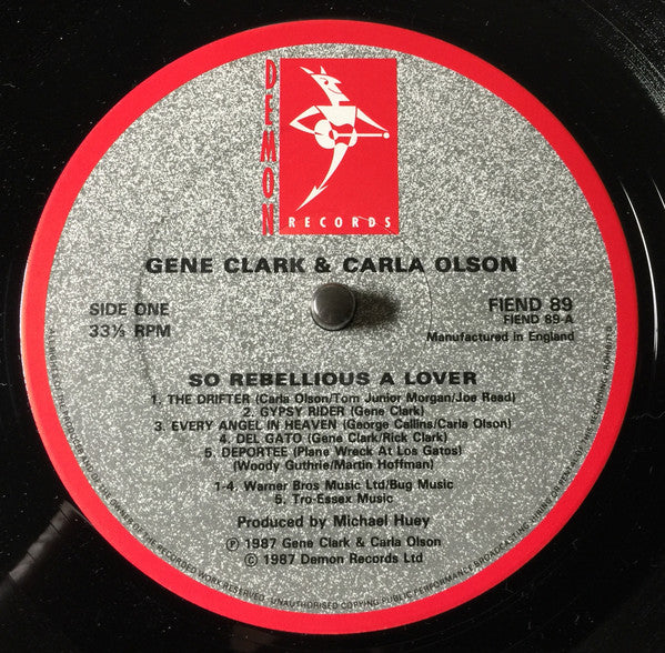 Gene Clark & Carla Olson -So Rebellious A Lover