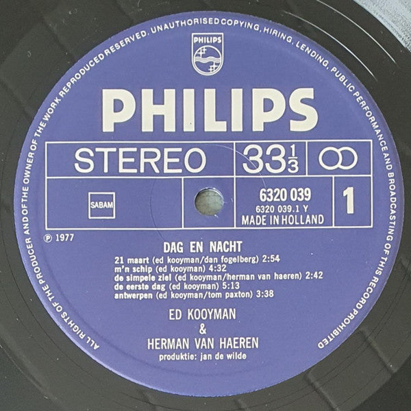 Ed Kooyman & Herman Van Haeren -Dag En Nacht