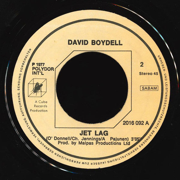 David Boydell -Disco Dub / Jet Lag