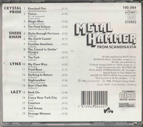 Various - Metal Hammer From Scandinavia