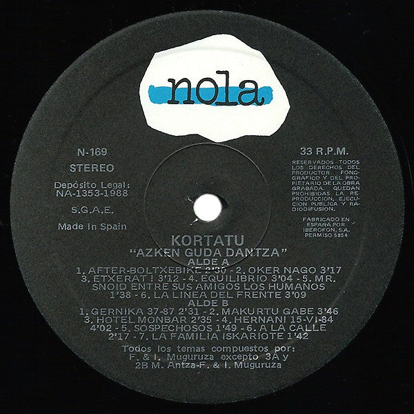 Kortatu -Azken Guda Dantza