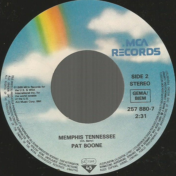 Pat Boone -Speedy Gonzales / Memphis Tennessee