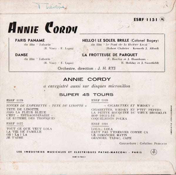 Annie Cordy -Paris Paname