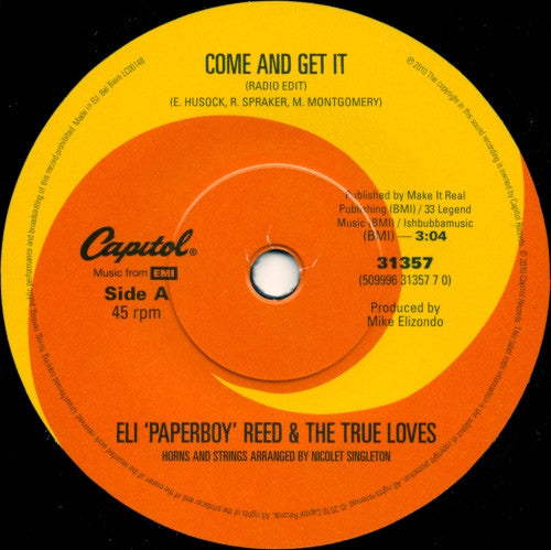 Eli 'Paperboy' Reed & The True Loves* -Come And Get It