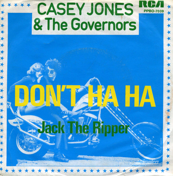 Casey Jones & The Governors -Don't Ha Ha / Jack The Ripper