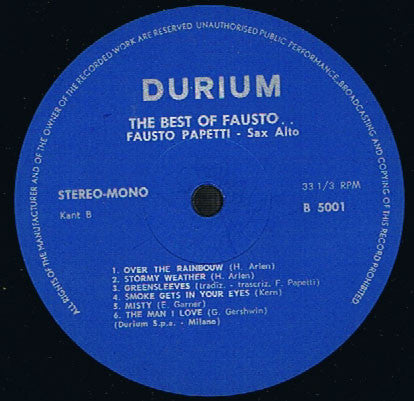 Fausto Papetti -The Best Of ... Fausto