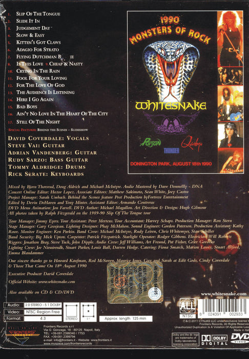Whitesnake -Live At Donington 1990