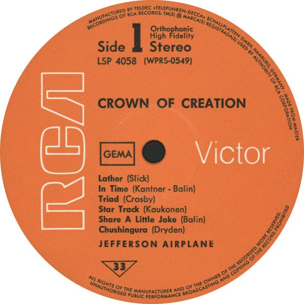 Jefferson Airplane -Crown Of Creation