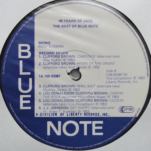 Various - 40 Years Of Jazz - The Best Of Blue Note - Box 2
