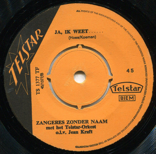 De Zangeres Zonder Naam* -'s Nachts Op De Donkere Boulevard