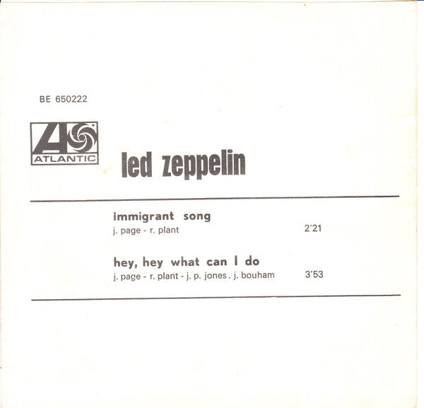 Led Zeppelin -Immigrant Song