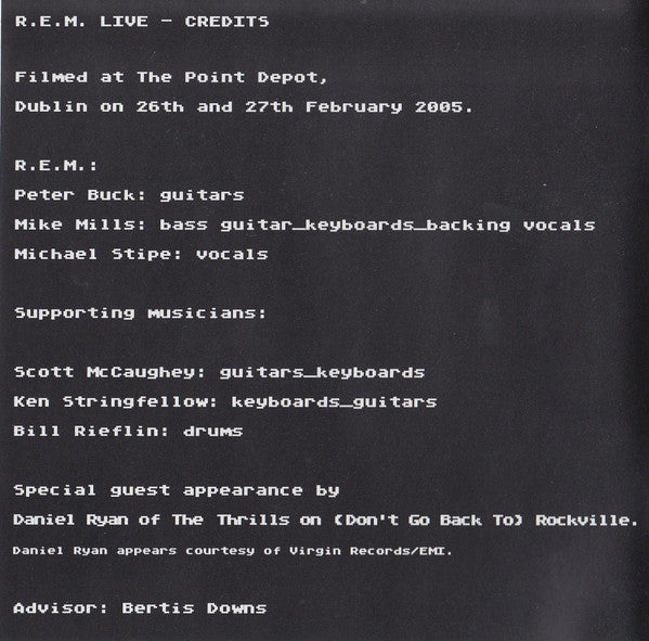 R.E.M. - Live
