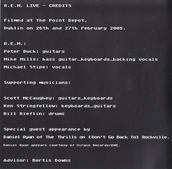 R.E.M. -Live