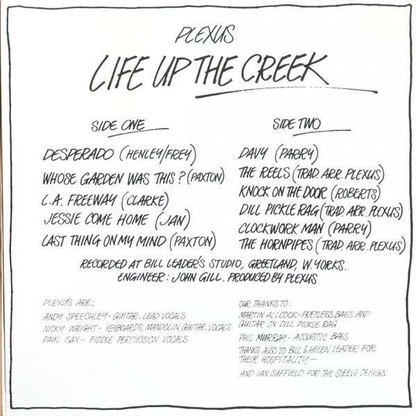 Plexus (12) - Life Up The Creek