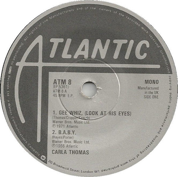 Carla Thomas / Arthur Conley -Gee Whiz, (Look At His Eyes) / B.A.B.Y. / Sweet Soul Music / Funky Street