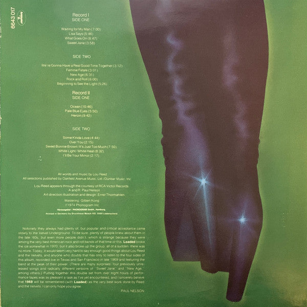 The Velvet Underground -1969 Velvet Underground Live With Lou Reed