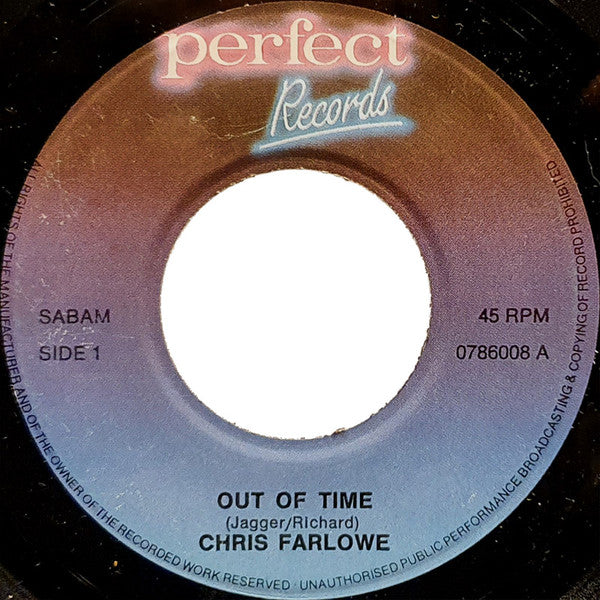 Chris Farlowe -Out Of Time / Ride On Baby