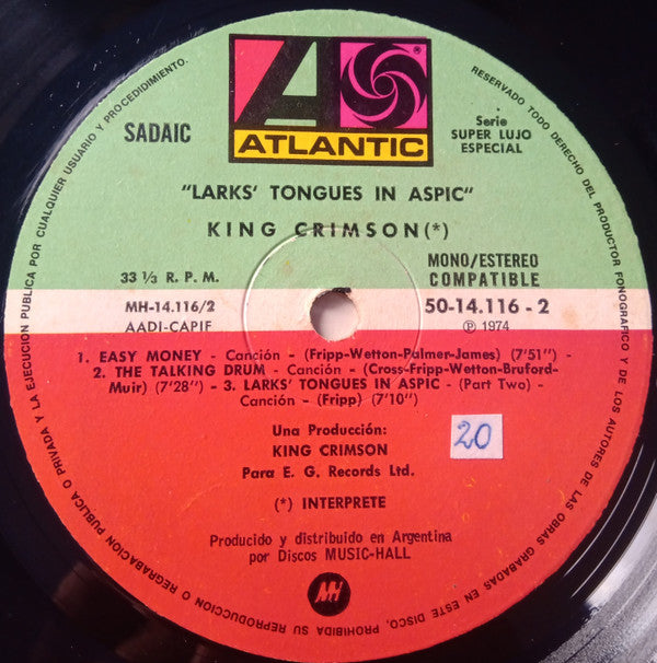 King Crimson -Larks' Tongues In Aspic