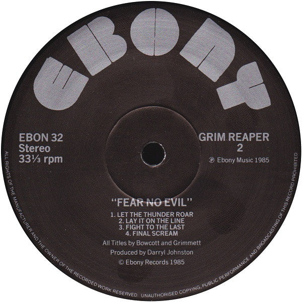 Grim Reaper (3) -Fear No Evil