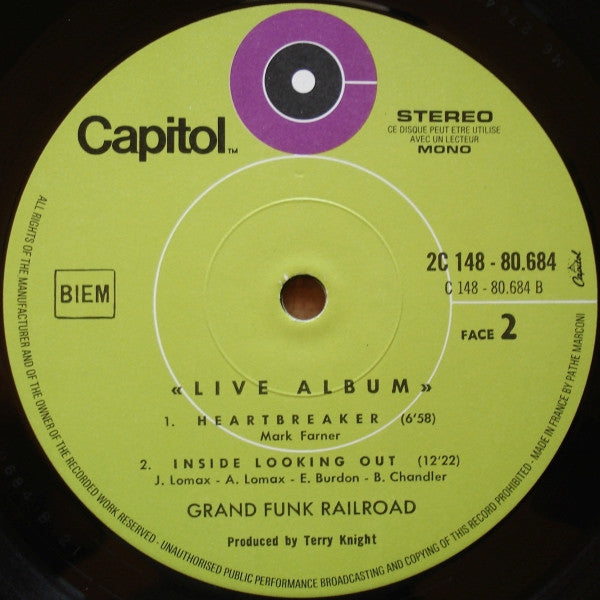 Grand Funk* -Live Album