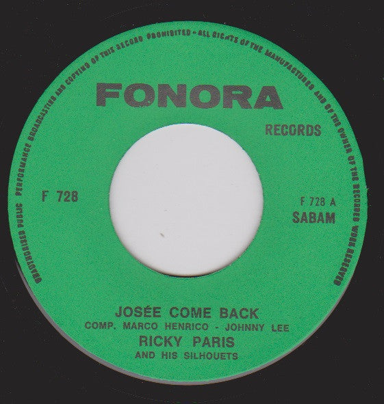 Ricky Paris And His Silhouets -Josée Come Back
